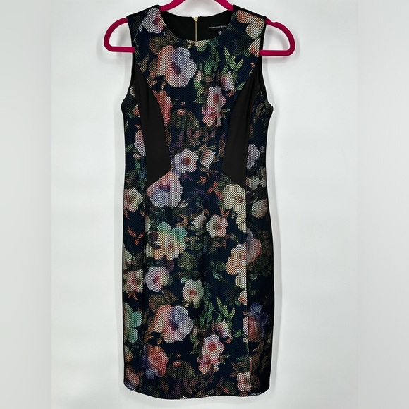 Spenser Jeremy Unique Netted Floral Sleeveless Dress - Picture 1 of 5